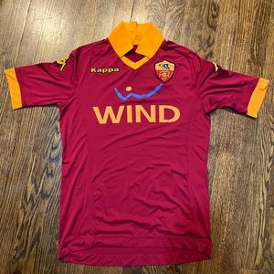 AS ROMA ITALY 2012 2013 HOME FOOTBALL SOCCER SHIRT JERSEY KAPPA MAGLIA ADULT (L)